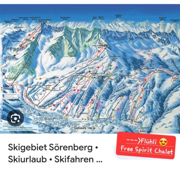 Free Spirit Chalet Fluehli ภายนอก รูปภาพ